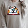 Rainbow Book Vibes Vintage Retro Book Lover & Reading Raglan Sleeve Sweatshirt Heather Forest Rainbow Book Vibes Vintage Retro Book Lover & Reading Raglan Sleeve Sweatshirt Heather Forest