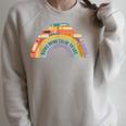 Rainbow Books Teacher Books Bring Color To Life Tee Raglan Sleeve Sweatshirt Heather Forest