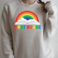 Rainbow Colors First Grade Squad Reading Book Graphic Raglan Sleeve Sweatshirt Heather Forest Rainbow Colors First Grade Squad Reading Book Graphic Raglan Sleeve Sweatshirt Heather Forest