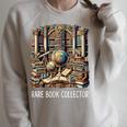 Rare Book Collector Raglan Sleeve Sweatshirt Heather Forest