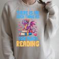 There Is No Such Thing As Too Much Reading Books Dragon Raglan Sleeve Sweatshirt Heather Forest