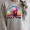 I Read A'Lotl Axolotl Book Lover Librarian Reading Readers Raglan Sleeve Sweatshirt Heather Forest I Read A'Lotl Axolotl Book Lover Librarian Reading Readers Raglan Sleeve Sweatshirt Heather Forest