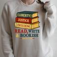 Read & Bookish Since 1776 Books Patriot 4th Of July Raglan Sleeve Sweatshirt Heather Forest Read & Bookish Since 1776 Books Patriot 4th Of July Raglan Sleeve Sweatshirt Heather Forest