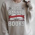 Read Banned Books Literary Rebel Style Raglan Sleeve Sweatshirt Heather Forest