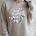Read Banned Books Banned Books Week Books & Flowers Raglan Sleeve Sweatshirt Heather Forest