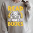 Read More Books Book Lovers Reading Raglan Sleeve Sweatshirt Heather Forest