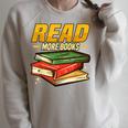 Read More Books Book Worm Library Nerds Librarian Raglan Sleeve Sweatshirt Heather Forest