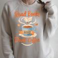 Read Books And Drink Coffee Cozy Book Lover Raglan Sleeve Sweatshirt Heather Forest Read Books And Drink Coffee Cozy Book Lover Raglan Sleeve Sweatshirt Heather Forest