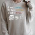 Read Books Drink Coffee Fight Evil Coffee Drinker Raglan Sleeve Sweatshirt Heather Forest Read Books Drink Coffee Fight Evil Coffee Drinker Raglan Sleeve Sweatshirt Heather Forest