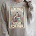 Read Books Be Kind Stay Weird Tarot Reaper Coffee Reading Raglan Sleeve Sweatshirt Heather Forest Read Books Be Kind Stay Weird Tarot Reaper Coffee Reading Raglan Sleeve Sweatshirt Heather Forest
