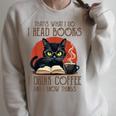 i Read Books And i Know Things Cat Reading Coffee Raglan Sleeve Sweatshirt Heather Forest i Read Books And i Know Things Cat Reading Coffee Raglan Sleeve Sweatshirt Heather Forest