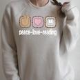 Read Books Leopard Print Women Girls Kids Peace Love Reading Raglan Sleeve Sweatshirt Heather Forest Read Books Leopard Print Women Girls Kids Peace Love Reading Raglan Sleeve Sweatshirt Heather Forest