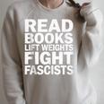 Read Books Lift Weights Fight Fascists Reading Reader Book Raglan Sleeve Sweatshirt Heather Forest Read Books Lift Weights Fight Fascists Reading Reader Book Raglan Sleeve Sweatshirt Heather Forest