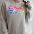 Read Books Lift Weights Fight Fascists Tie Dye Men Women Raglan Sleeve Sweatshirt Heather Forest