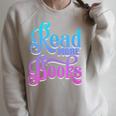 Read More Books Reading Bookworm Book Reader Teacher Men Women Kids Raglan Sleeve Sweatshirt Heather Forest