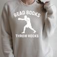Read Books Throw Hooks Boxing Fighter Scholar Raglan Sleeve Sweatshirt Heather Forest