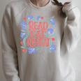 Read Eat Repeat Book Club Readers Book Lovers Raglan Sleeve Sweatshirt Heather Forest
