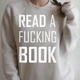 Read A Fucking Book T-Shirt Raglan Sleeve Sweatshirt Heather Forest Read A Fucking Book T-Shirt Raglan Sleeve Sweatshirt Heather Forest