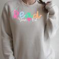 Read Your Heart Out Reading Librarian Book Across America Raglan Sleeve Sweatshirt Heather Forest