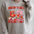 Read Your Heart Out Valentine Reading Book Girl Kid Teacher Raglan Sleeve Sweatshirt Heather Forest Read Your Heart Out Valentine Reading Book Girl Kid Teacher Raglan Sleeve Sweatshirt Heather Forest