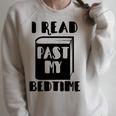 I Read Past My Bedtime Book Reader Raglan Sleeve Sweatshirt Heather Forest