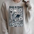 Read In Peace Book Lover Bookworm Skeleton Book Lover Raglan Sleeve Sweatshirt Heather Forest Read In Peace Book Lover Bookworm Skeleton Book Lover Raglan Sleeve Sweatshirt Heather Forest