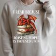 I Read Because Roasting People Is Frowned Upon Dragon Book Premium Tri-Blend Raglan Sleeve Sweatshirt Heather Forest I Read Because Roasting People Is Frowned Upon Dragon Book Premium Tri-Blend Raglan Sleeve Sweatshirt Heather Forest