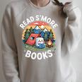 Read S'More Books Camping Lover Raglan Sleeve Sweatshirt Heather Forest