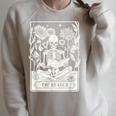 The Reader Book Lover Reading Bookworm Reader Raglan Sleeve Sweatshirt Heather Forest