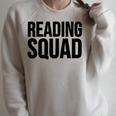 Reader Book Lover Reading Squad Raglan Sleeve Sweatshirt Heather Forest