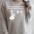 Reading 6-7 Silly Goose Read Books Bookish Bookworm Raglan Sleeve Sweatshirt Heather Forest