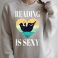 Reading Books In Bathtub Bathing Sexy Bookworm Reading Rats Raglan Sleeve Sweatshirt Heather Forest