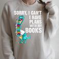 Reading Books For Men Women Bookworm Story Reader Raglan Sleeve Sweatshirt Heather Forest