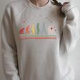 Reading Evolution Retro Books Hobby Reading Raglan Sleeve Sweatshirt Heather Forest