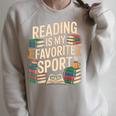 Reading Is My Favorite Sport Book Lover Reader Raglan Sleeve Sweatshirt Heather Forest Reading Is My Favorite Sport Book Lover Reader Raglan Sleeve Sweatshirt Heather Forest