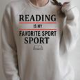 Reading Is My Favorite Sport Book Lover Saying Quote Raglan Sleeve Sweatshirt Heather Forest Reading Is My Favorite Sport Book Lover Saying Quote Raglan Sleeve Sweatshirt Heather Forest