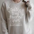 Reading Is My Favorite Sport For Reading Book Lovers Raglan Sleeve Sweatshirt Heather Forest