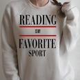 Reading Is My Favorite Sport Book Worms Premium Tri-Blend Raglan Sleeve Sweatshirt Heather Forest