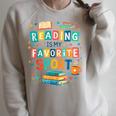 Reading Is My Favorite Sport Colorful Books Readers Teachers Raglan Sleeve Sweatshirt Heather Forest Reading Is My Favorite Sport Colorful Books Readers Teachers Raglan Sleeve Sweatshirt Heather Forest