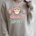 Reading Is My Favorite Sport Cute Owl Book Lover Raglan Sleeve Sweatshirt Heather Forest Reading Is My Favorite Sport Cute Owl Book Lover Raglan Sleeve Sweatshirt Heather Forest