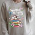 Reading Is My Favorite Sport Reader Book Lovers Raglan Sleeve Sweatshirt Heather Forest Reading Is My Favorite Sport Reader Book Lovers Raglan Sleeve Sweatshirt Heather Forest
