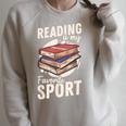 Reading Is My Favorite Sport Reader Books Novel Lecture Raglan Sleeve Sweatshirt Heather Forest Reading Is My Favorite Sport Reader Books Novel Lecture Raglan Sleeve Sweatshirt Heather Forest