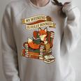 Reading Fox My Weekend Is Fully Booked Book Lover Raglan Sleeve Sweatshirt Heather Forest