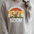 Reading Helps Your Mind Bloom Book Reading Book Lover Raglan Sleeve Sweatshirt Heather Forest