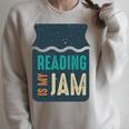 Reading Is My Jam Book Lover And Reading Teacher Raglan Sleeve Sweatshirt Heather Forest Reading Is My Jam Book Lover And Reading Teacher Raglan Sleeve Sweatshirt Heather Forest