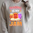 Reading Is My Jam I Love To Read Books Raglan Sleeve Sweatshirt Heather Forest Reading Is My Jam I Love To Read Books Raglan Sleeve Sweatshirt Heather Forest