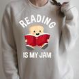 Reading Is My Jam Pun Book Lover & Reading Raglan Sleeve Sweatshirt Heather Forest Reading Is My Jam Pun Book Lover & Reading Raglan Sleeve Sweatshirt Heather Forest