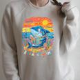 Reading Is Jawsome Shark Book Lover Ocean Tales Raglan Sleeve Sweatshirt Heather Forest