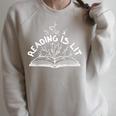Reading Is Lit Book Lover Reading Teacher Men Women Kids Raglan Sleeve Sweatshirt Heather Forest Reading Is Lit Book Lover Reading Teacher Men Women Kids Raglan Sleeve Sweatshirt Heather Forest
