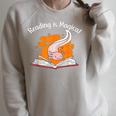 Reading Is Magical Book Lover & Axolotl Raglan Sleeve Sweatshirt Heather Forest